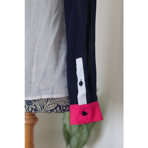 Shein Colourblock Blouse Shirt Size L - Picture 6 of 6